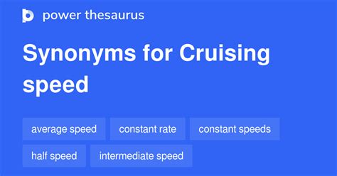 SPEED in Thesaurus: 1000+ Synonyms & Antonyms for SPEED.
